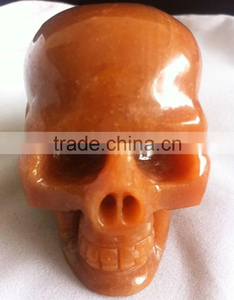 Factory Pirce Red Aventurine Skull Craft
