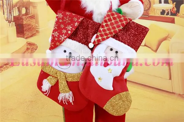 Christmas baubles snowman santa stockings felt christmas stockings