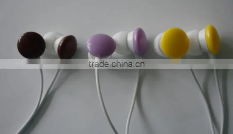 durable inflatable rubber manudrel cheap colorful MP3 earphone/earpiece