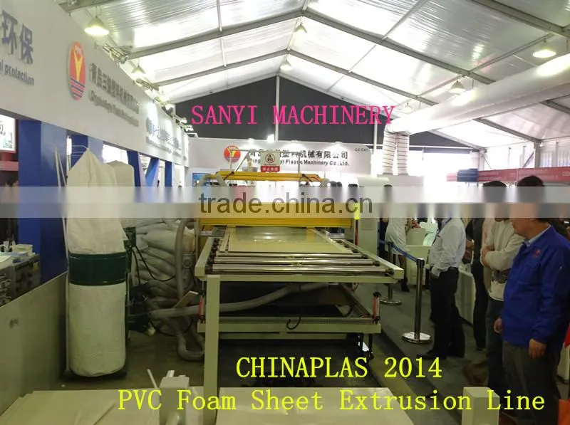wood plastic composite production line/plastic foaming sheet making machine