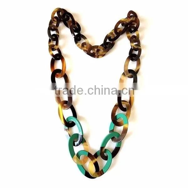 Nice brown and black water buffalo horn necklace jewelry from vietnam