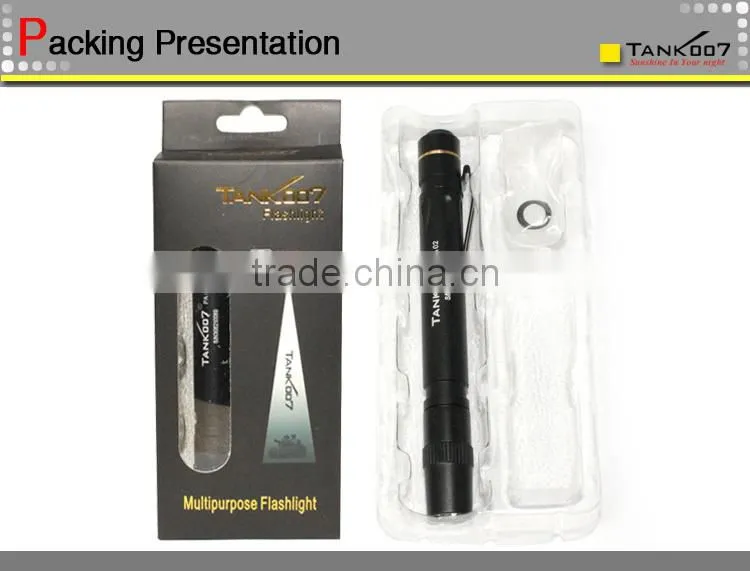 led flashlight green key holder flashlight mini pen lamp