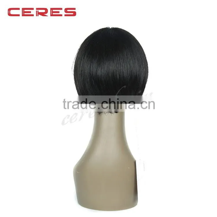 high quality wholesale price unprocessed virgin human hair high density short yaki bob wig for black women