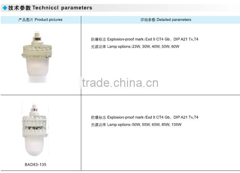 High quality energy saving explosion proof light