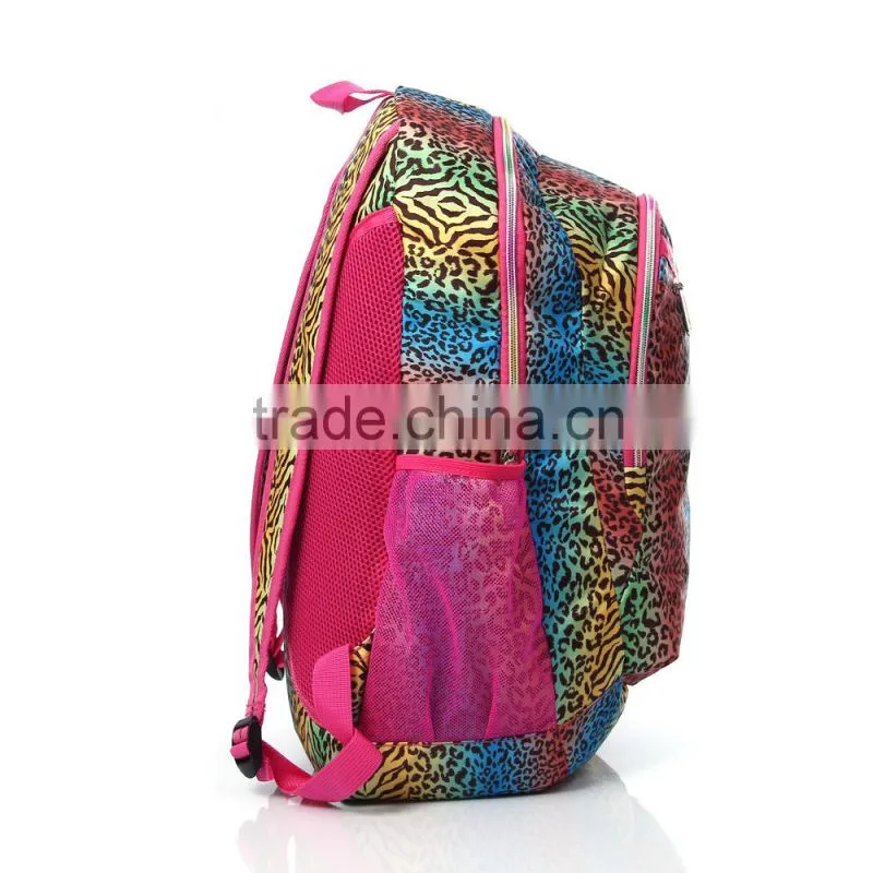 Fashion Leopard School Backpack,Satchel,Sexy Girls School Bag