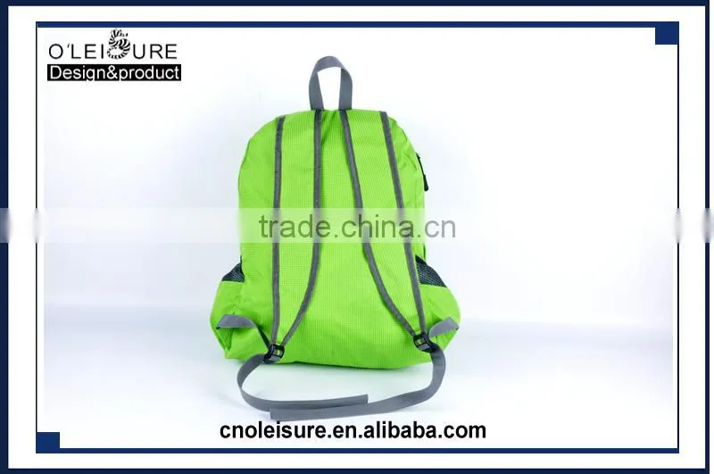 2016 latest arrival design promational foldable backpack cheap fold bag fold up backpack sport hiking camping college school bag