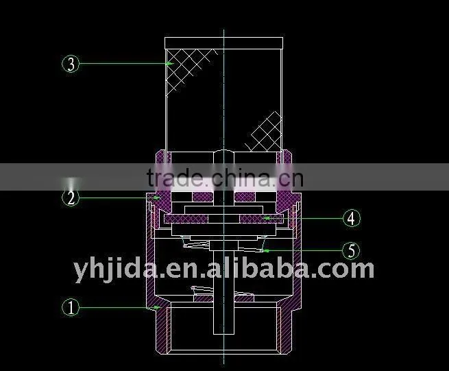Mesh filter pre-assembly spring brass check valve