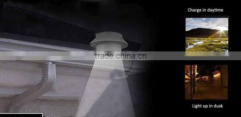NEW Solar Powered Wall Pathway Lighting / Fence Gutter Outdoor Solar Garden Yard LED Light