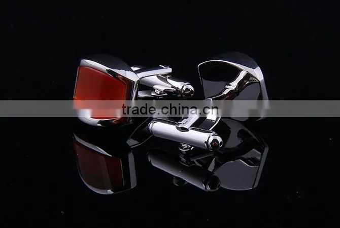 Red Opal Cufflink,Gemston Inlaid Cufflink
