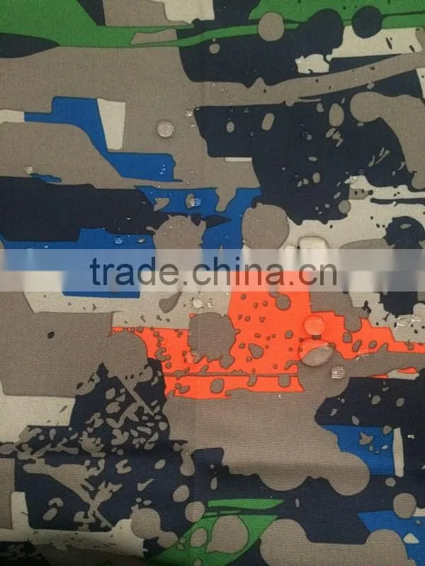 Waterproof Doublepick Camouflage Printed Polyester Taslon