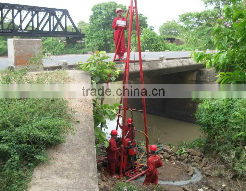 200m Small Water Well Drilling Machine/HGY-200 portable water well drilling rig/50-200m mobile water well drilling equipment
