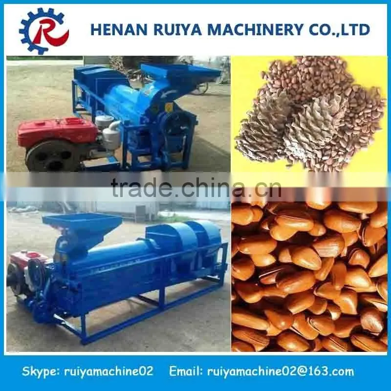 Good Quality pine nut thresher | Pine nut threshing machine