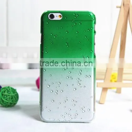 China Supplier 3D Rain Drop Clear Rain Drop Plastic Case For iPhone 6