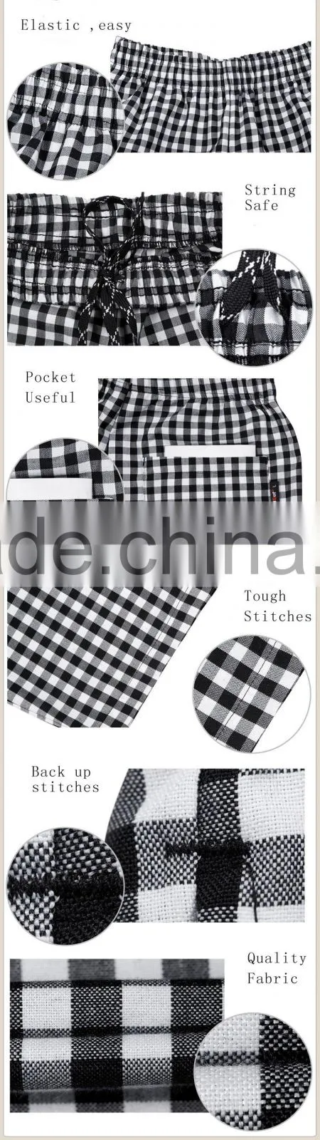 custom print chef pants fabric