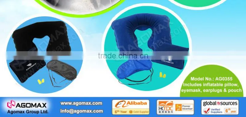 Inexpensive novelty gift durable airline 3 in 1 travel set