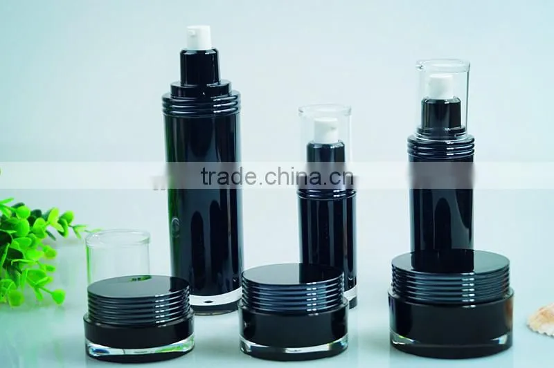 Acrylic packaging cosmetique cream bottles and jars