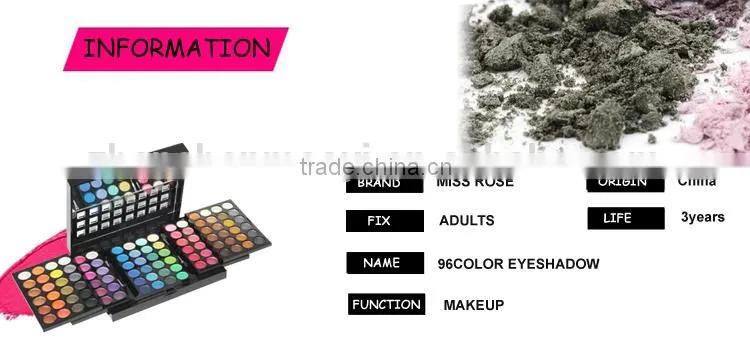 Miss rose eyeshadow palette 96color pearlite&matte wet eyeshadow