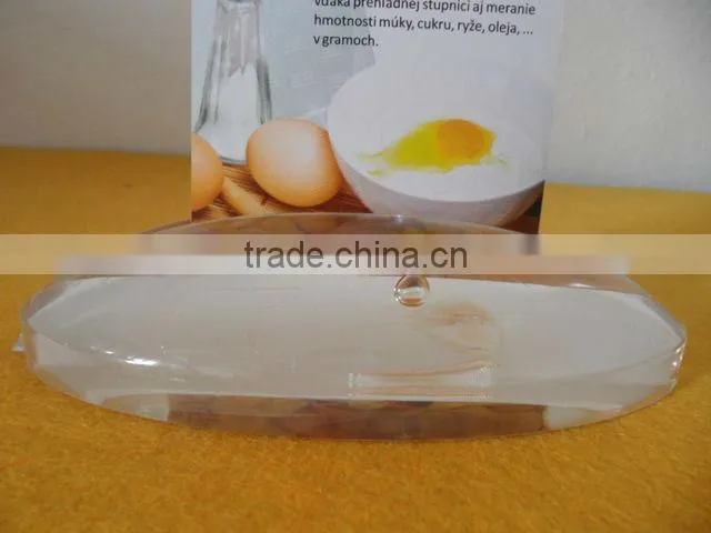 Clear plastic acrylic menu holder