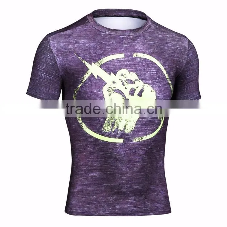 2016 custom print 80% polyester 20%cotton sublimation printing 3d men t shirt wholesale