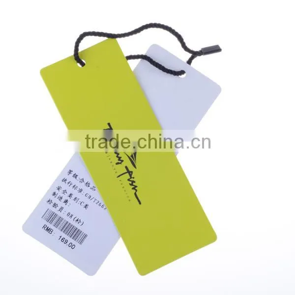Customized High Quality White Cardboard Printed Tags