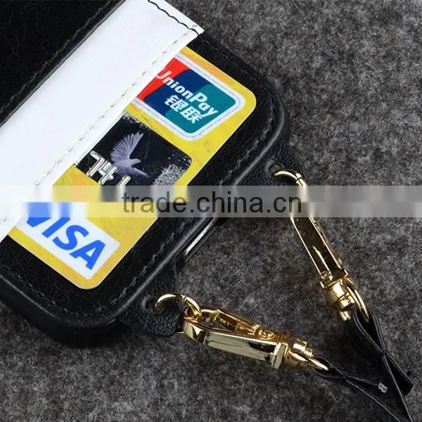 C&T Shoulder Strap back cover leather case for oppo neo 5