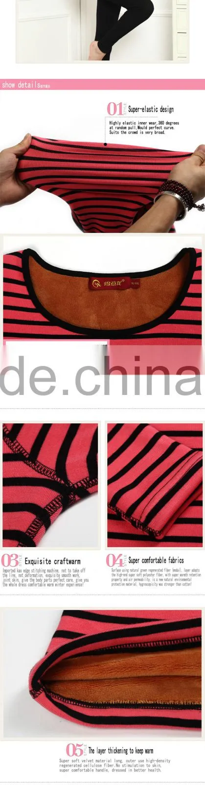 Custom Woman's Clothes ladies sexy Thermal underwear made in china