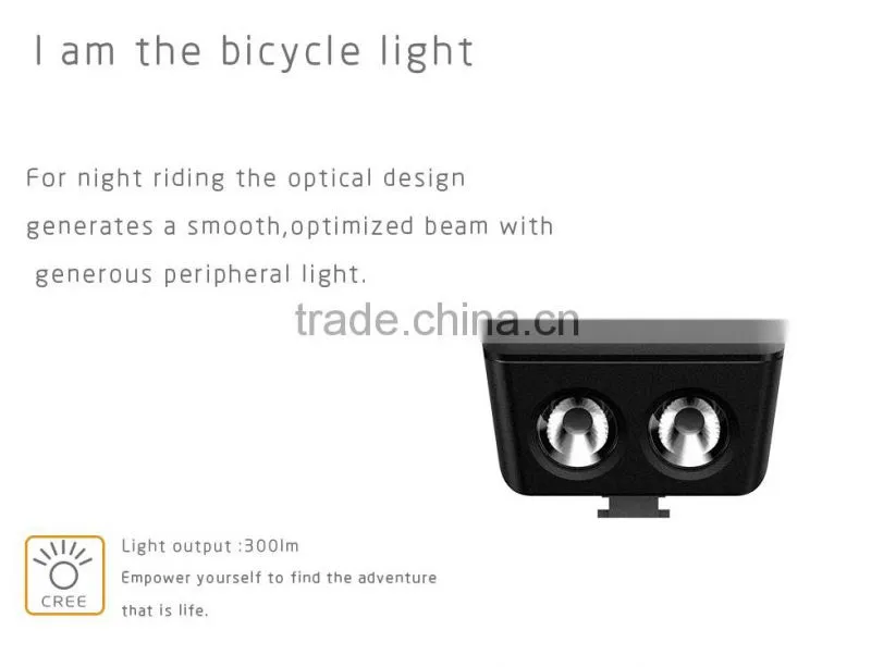 300 lm CREE LED bike lighting system