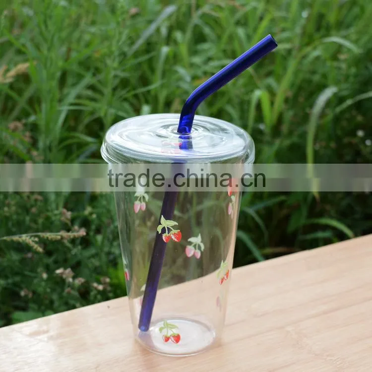 Health Body Multicolored Available Straight & Bent Glass Straw