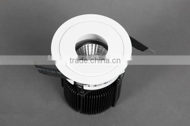 Aluminum die-casting heat sink 6w 9w 13w recessed cob led spot light