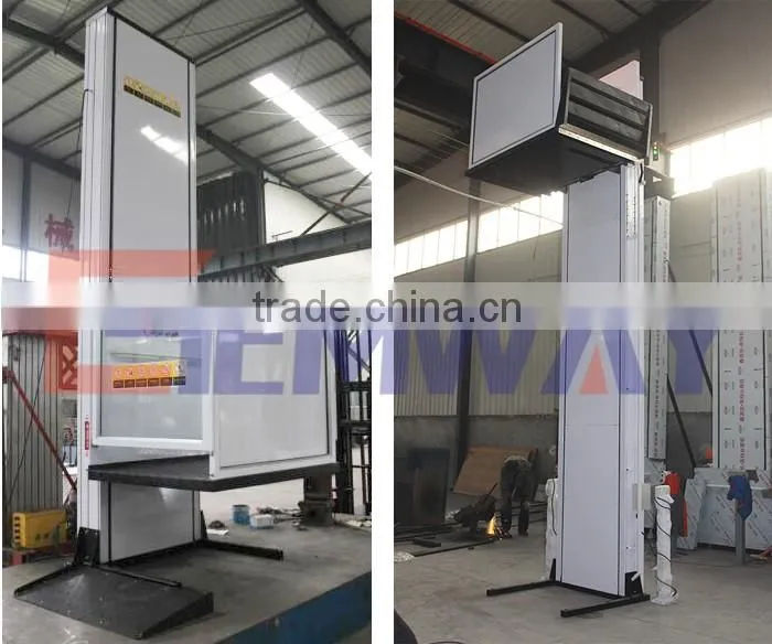 Aluminum material hydraulic wheelchair platform lift elevator