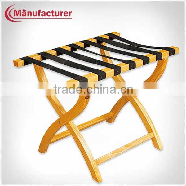 Hotel Articles Wooden Luggage Rack / Folding Luggage Holders for Bedroom