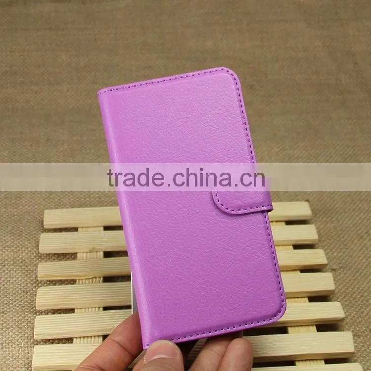 Hot Selling Ultra Thin Lichee PU Leather Case Wallet Folio Flip Cover for Samsung GALAXY S4 i9500