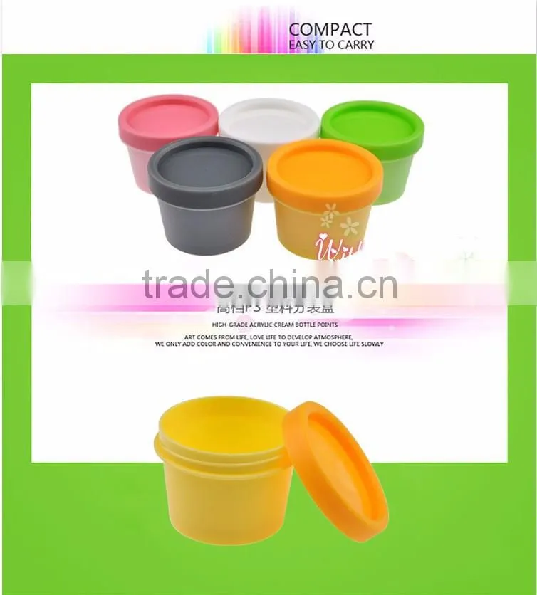 50g Pale Green Plastic PP Mask Scrub beauty mask straight barrel cups frosted jar and lid cap