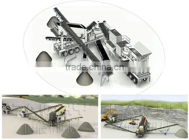 ceramic line / stone crushing line jaw crusher