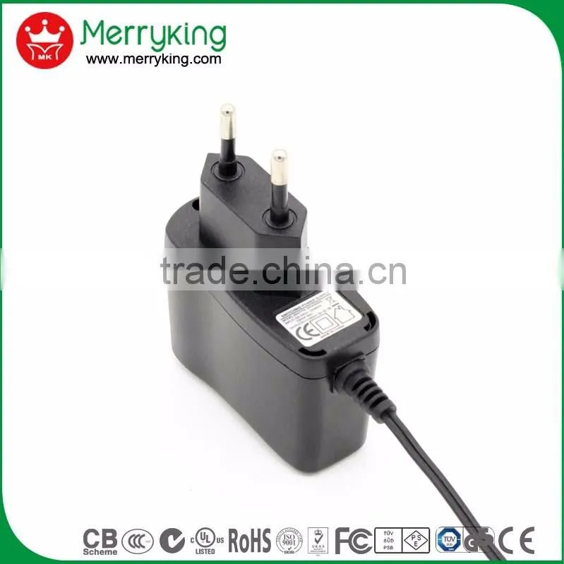 efficiency vi eu plug 2a 7.2v ac dc 14v 1a adapter charger with CE/GS/CB certifications