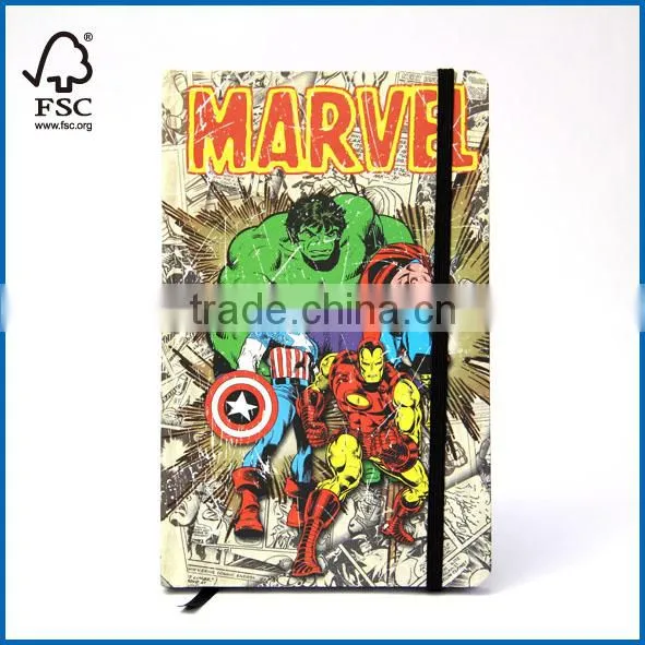 College Ruled Diary with Elastic Band FSC Notebook