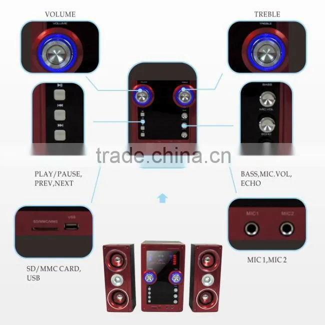 2014 China professional 6.5 inchi subwoofer classic speaker Christmas euipment