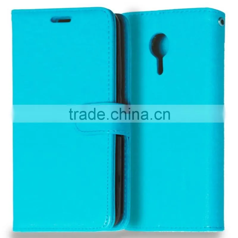 Mobile Phone PU Leather Flip Card-slot Case for Meizu MX5