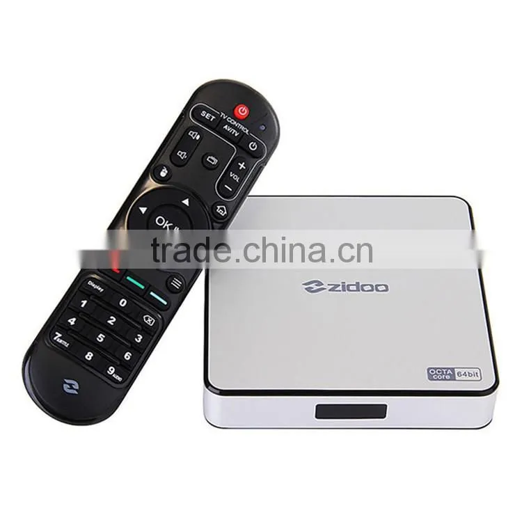 Zidoo X6 PRO TV Box RK3368 Octa Core Dual Band WIFI 4K KODI Android 5.1 TV Box