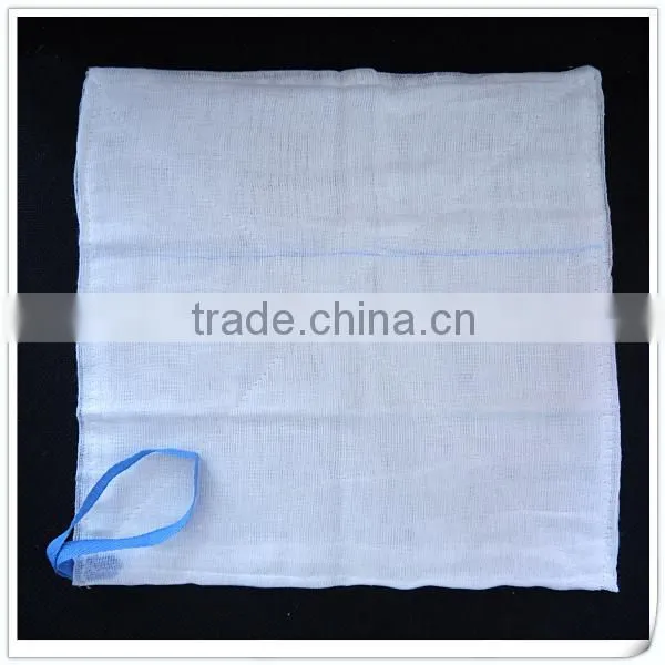 absorbent 100%cotton disposable medical pad / lap sponge
