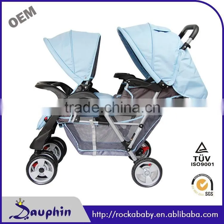 2016 new style baby pram baby twin stroller