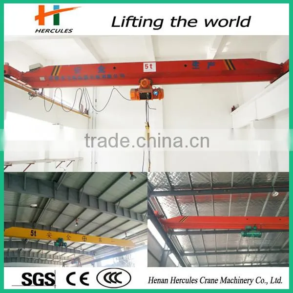 5 Ton Workshop Single Girder Bridge Crane with Hook