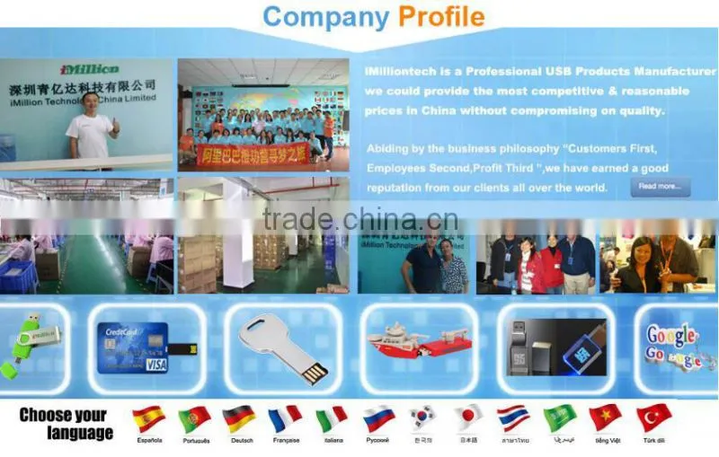High Quality 32gb transcend pen drive with custom logo