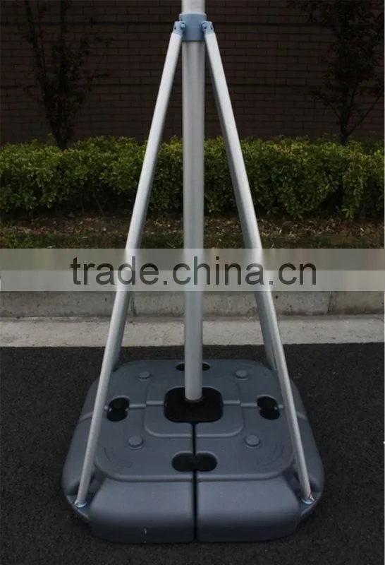 5m telescopic guide flagpole, Outdoor flagpole lighting, flagpole base