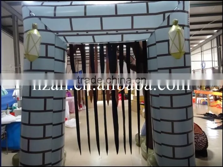 Lighted Inflatable Graveyard Arch/Inflatable Arch for Halloween
