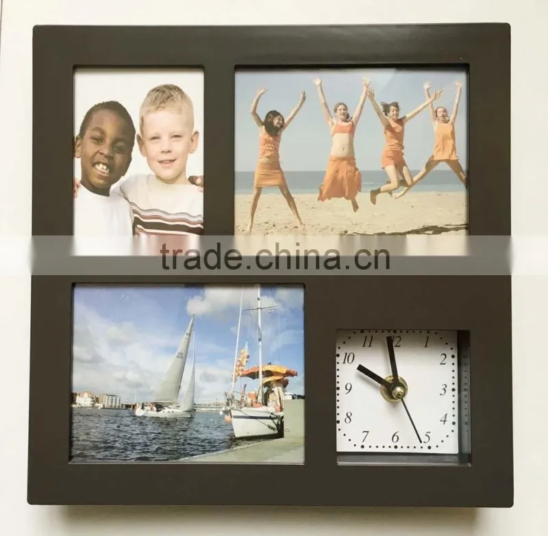 new designed table clock with photo frame 2016
