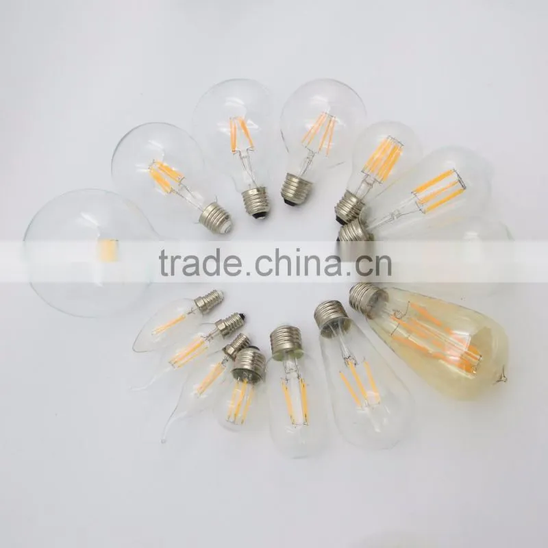 high quality ST58 2W E27 led filament bulb