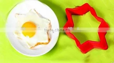 Eco-friendly food grade high quality double triangle shaped silicone egg ring