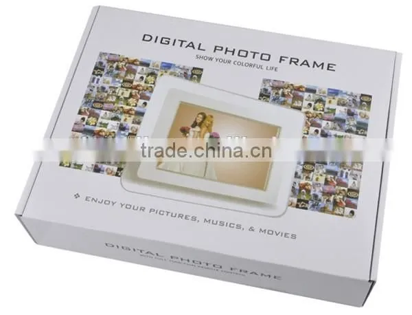 Multimedia SD card type transparent acrylic 7 inch lcd photo digital frame