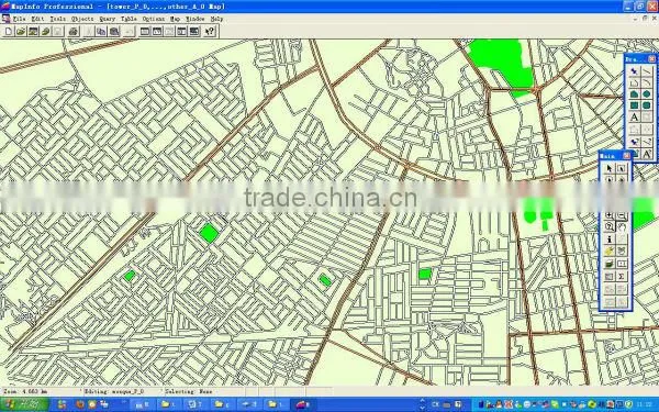 Azerbaijan digital electronic MapInfo map